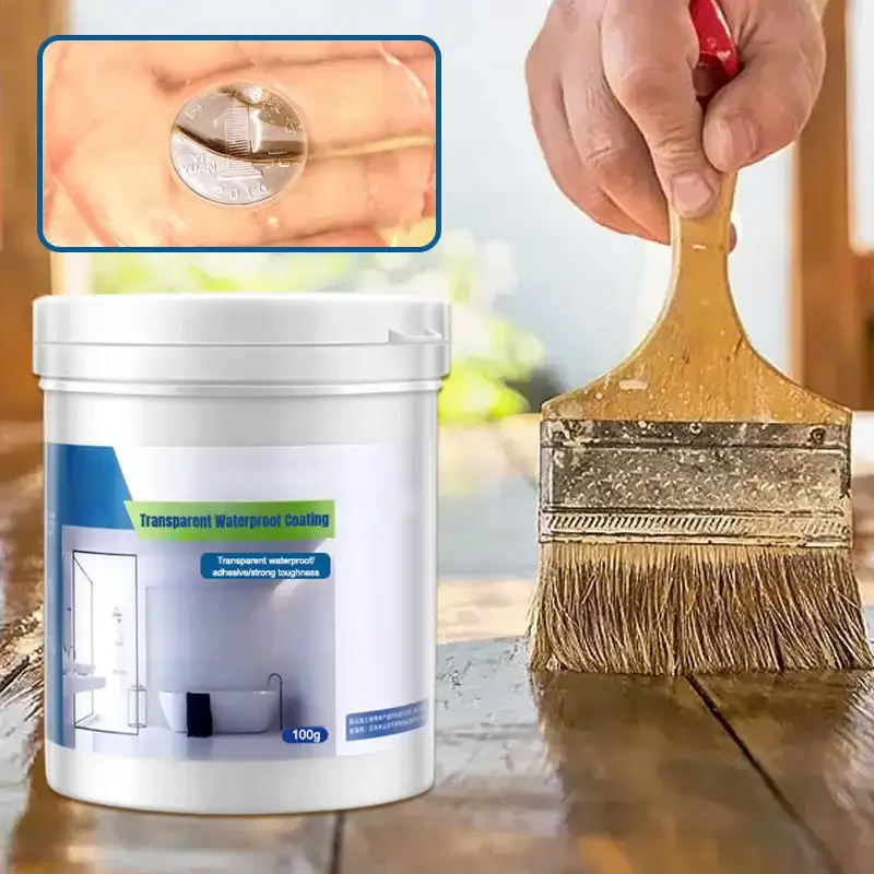 Transparent Waterproof Coating Transparent Waterproof Paint toilet Balcony Smashing Brick Roof Leak Proof Glue Dropshipping
