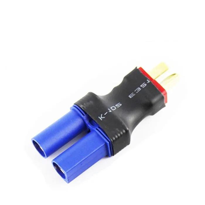 10 pçs ec5 para deans t plug adaptador macho para fêmea sem fio conector para rc fpv peças diy para bateria lipo esc para brinquedos elétricos