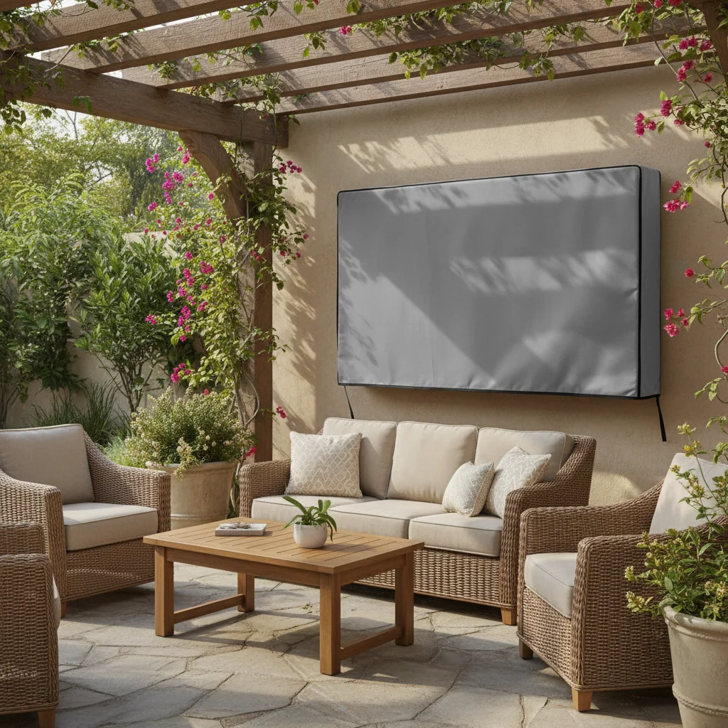 

420D Outdoor TV Cover:Perfect Protection For 54in/58in/52in Weatherproof Dust-proof Outdoor TV Cover Outdoor TV ﻿