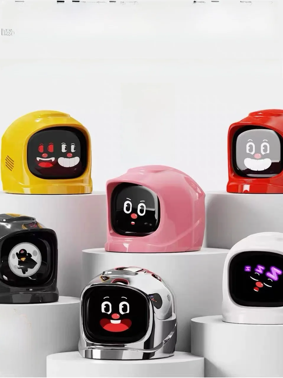 

Умный робот, автомобильный декоративный орнамент, электронный канион для домашних животных, металлический материал, сильная o-стойкость, функция держателя мобильного телефона