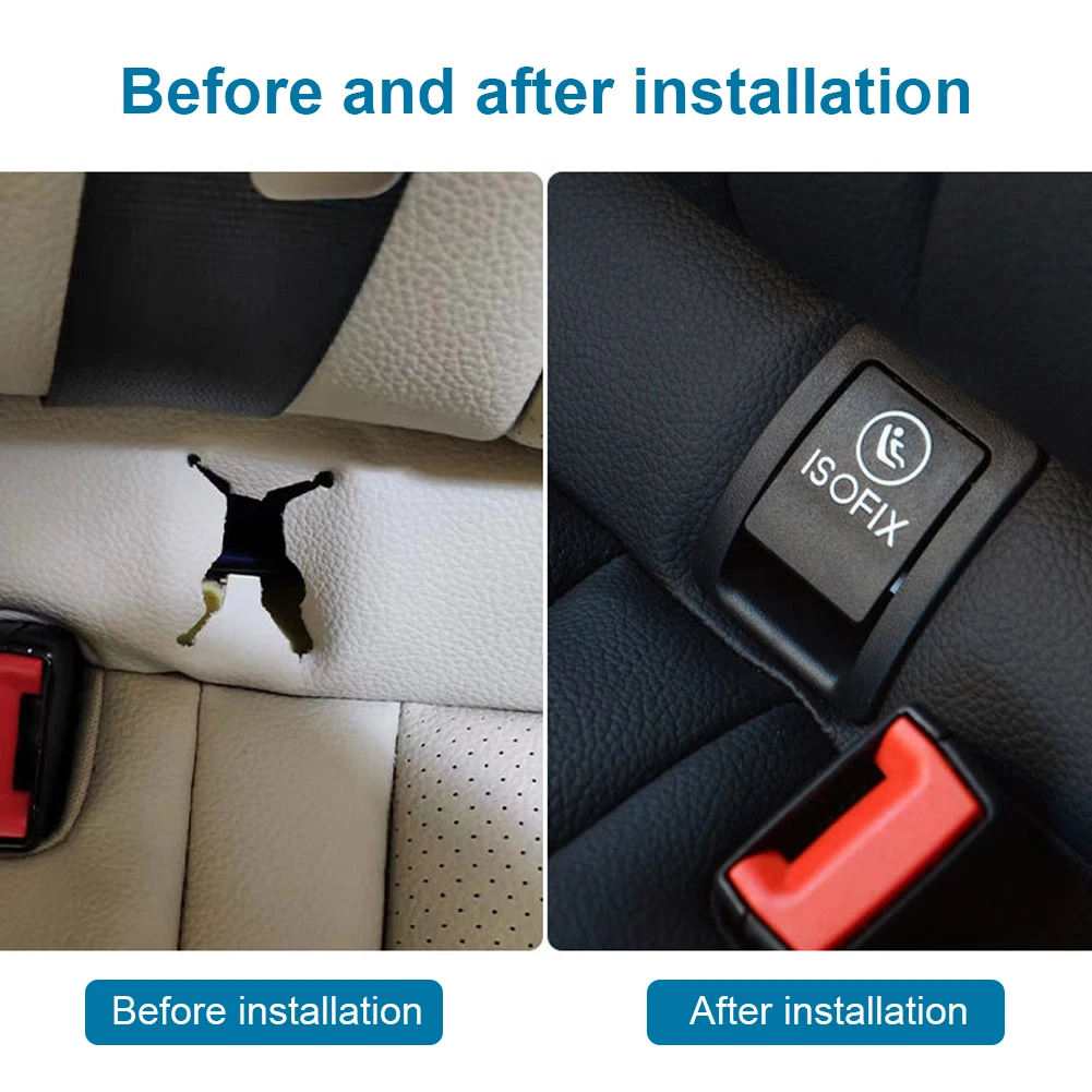 غطاء أمان مقعد السيارة الخلفي للأطفال ISOFIX OEM 2059200806 غطاء مفتاح مقعد السيارة ISOFIX لبنز C Class W253 GLC 2015-2021 #6