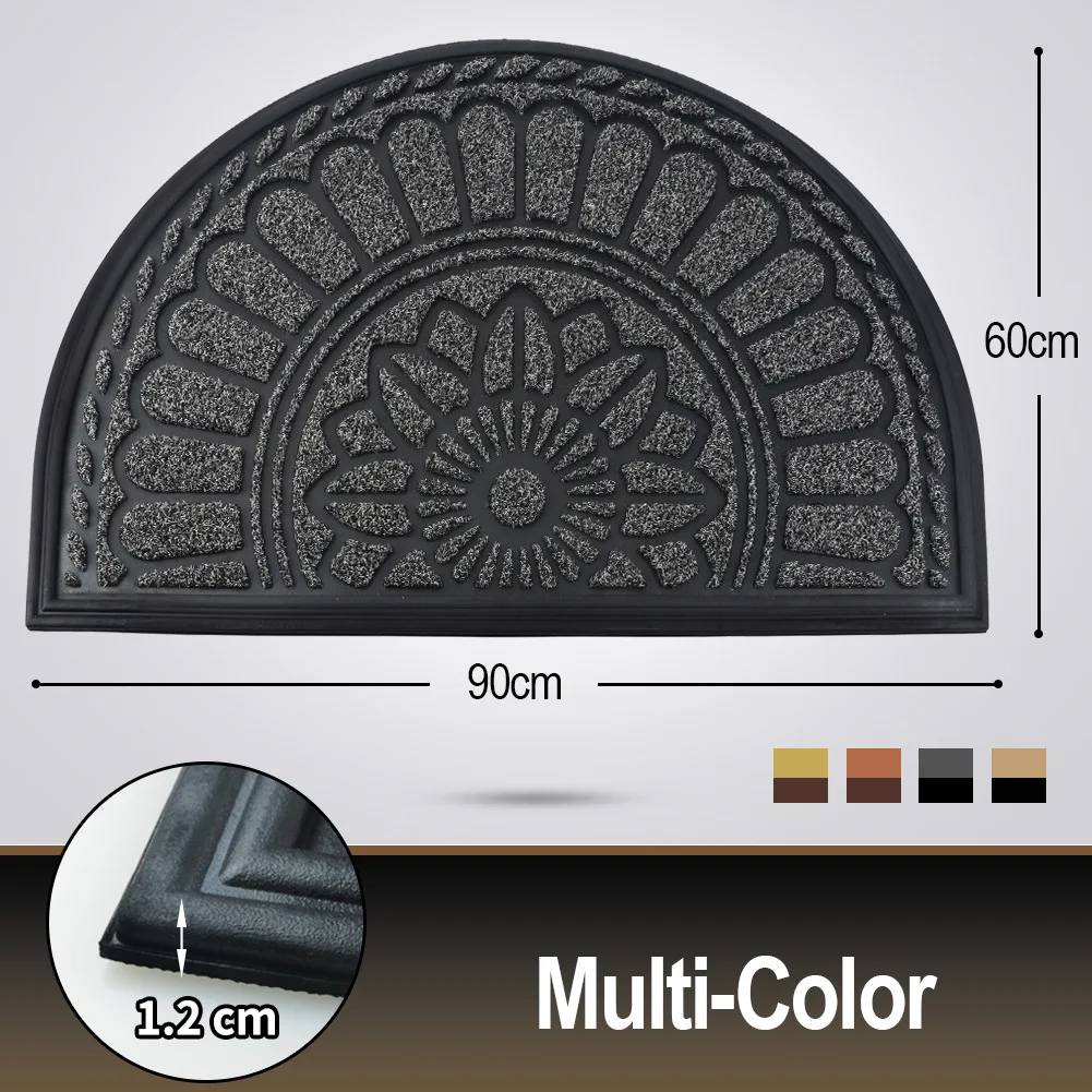 Rubber Entrance Door Carpet & Floor Mat for Home, Dirt-Removing Pad for Front Door & Foyer, Wear-Resistant Entryway Foot Mat