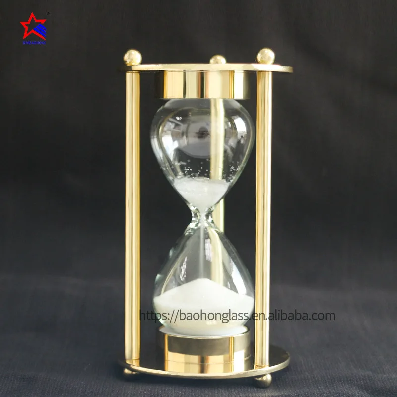 Home & Garden Clocks 3 minutes European quicksand hardware glass hourglass timer creative ornaments home decoration office gifts