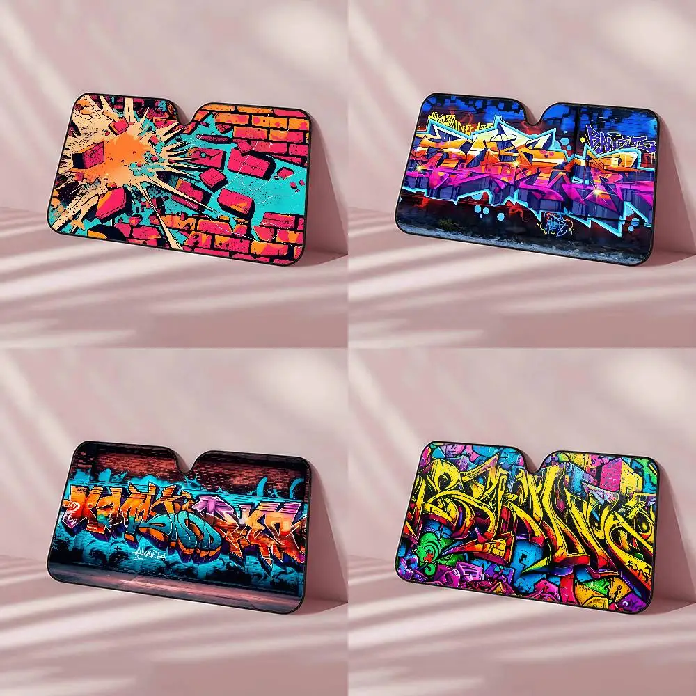 

Уличный граффити автомобильный солнцезащитный козырек автомобильный солнцезащитный козырек универсальный складной солнцезащитный козырек на лобовое стекло