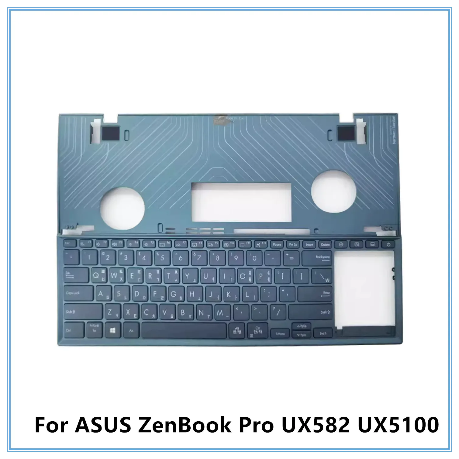 

Новая клавиатура с упором для рук для ноутбука ASUS ZenBook Pro UX582 UX5100, верхняя крышка с упором для рук и двуязычной клавиатурой
