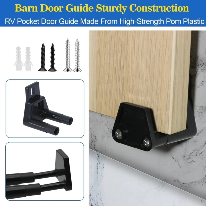 T21C Not Sways Sliding Door Tracks Adjustable Height for Closet Cabinet Stability