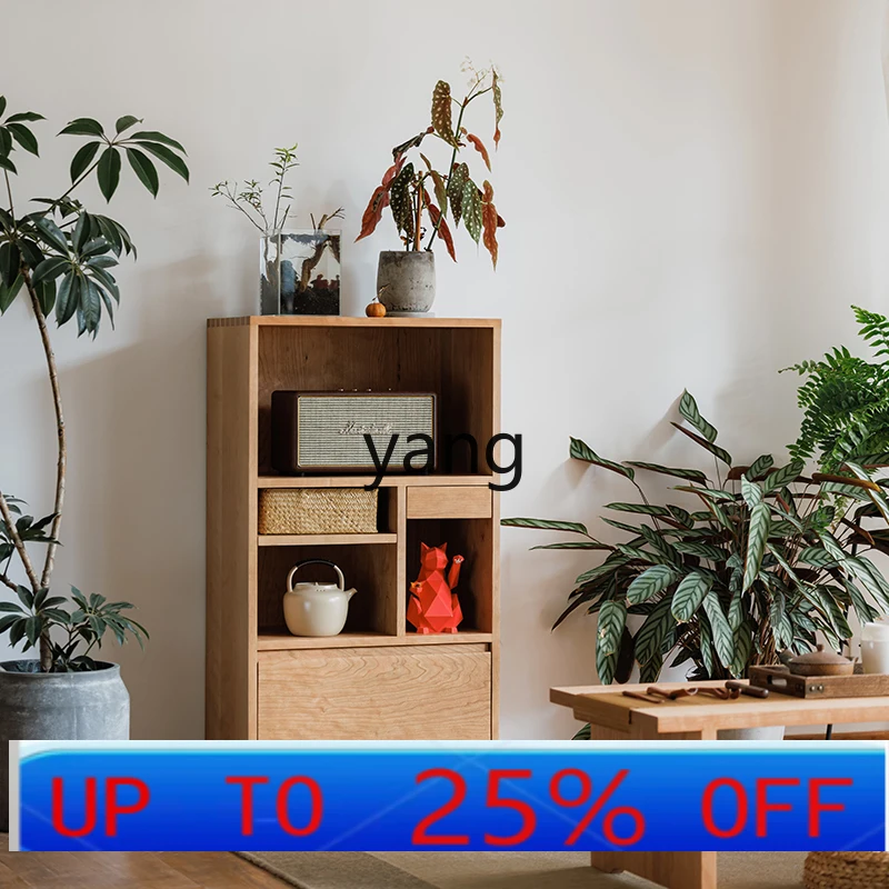 

LMM storage cabinet Japanese-style household all-solid wood small extraction display cabinet