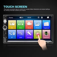 Podofo 7 Inch Double Din 7010B Car Radio Car Stereo Autoradio HD Touch Screen BT Phone Link FM USB AUX-IN Car Mp5 Player