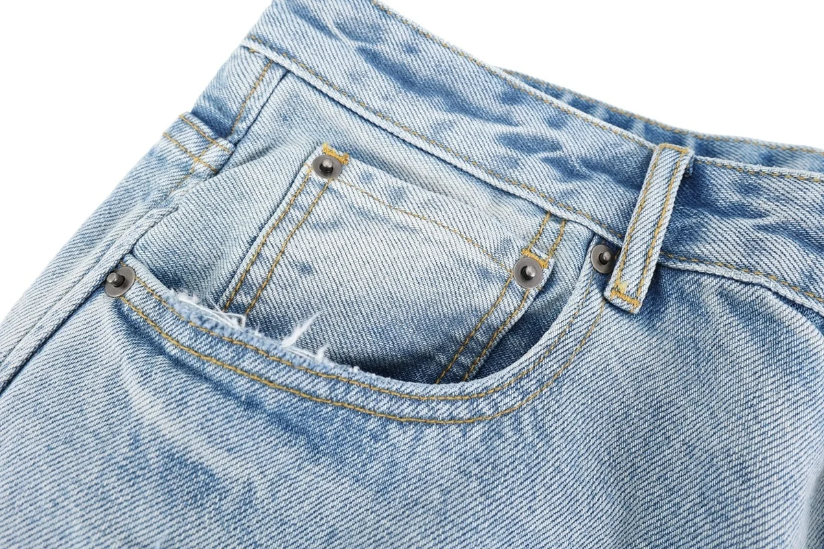 سوبر واي جينز أزرق طباعة جديد 2026ss P509 #