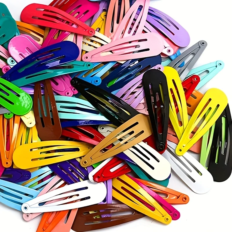 50pcs random color Hair Clips Non-Slip Hair Additions Fixed Buckle Hair Clips Durable Metal Bobby Pins Quick Buckle Hair Clips