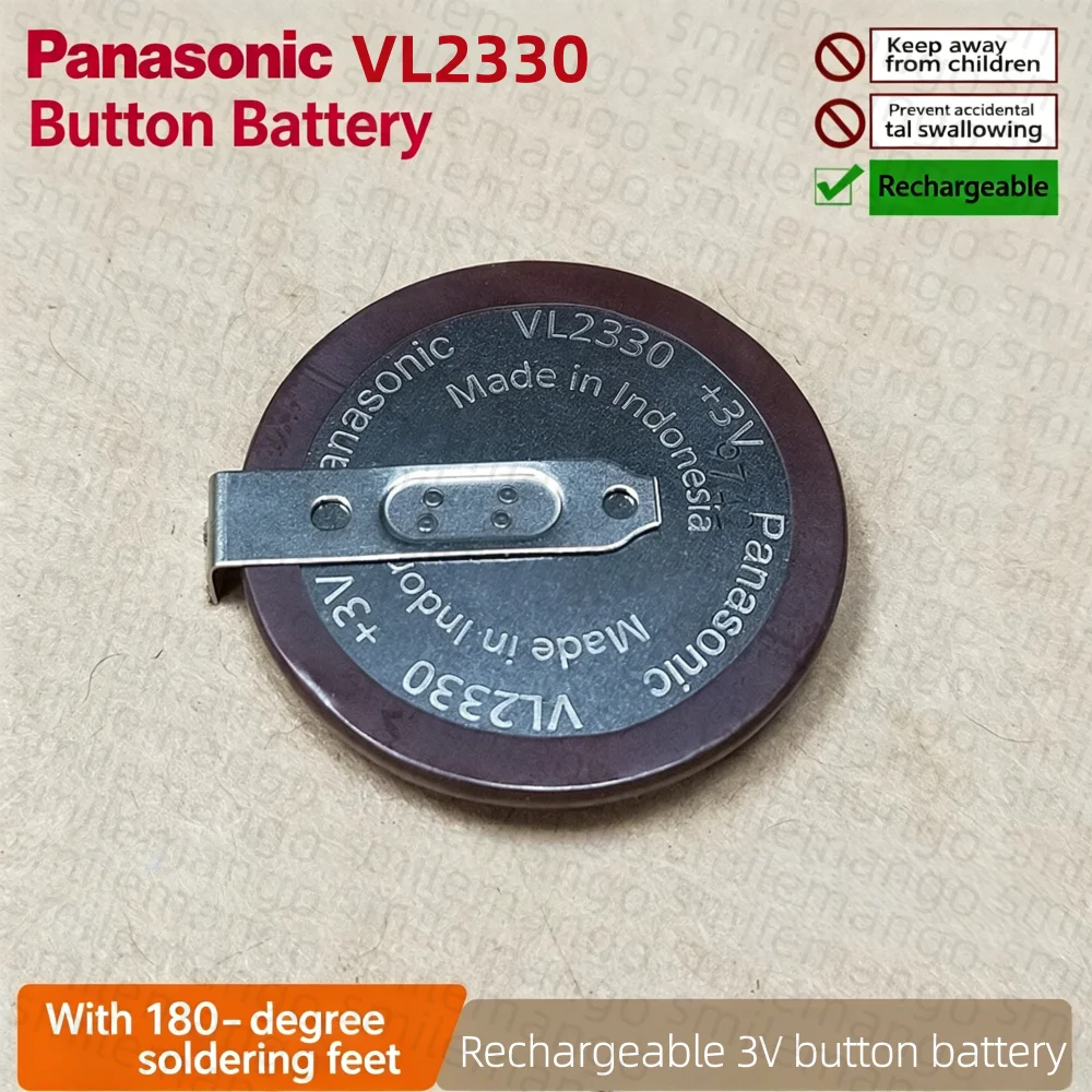 1-10 szt. Panasonic 3V VL2330 ML2330 50mAh Akumulator Litowy z Nóżkami 180 Stopni do Zegarka, Kluczyka BMW, Zabawek Elektrycznych — zdjęcie produktu 6