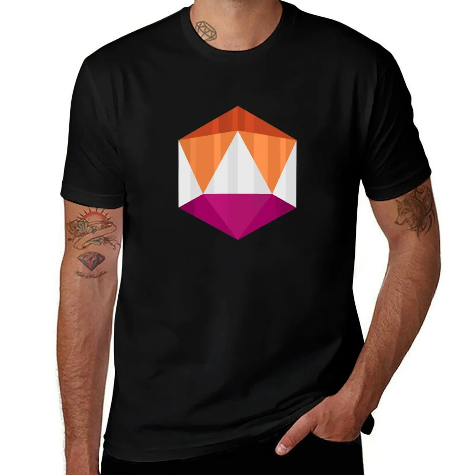 

Life is Strange True Colors Steph Gingrich D20 Dice PRIDE lesbian LGBT flag 2 T-Shirt clothes plus sizes mens plain t shirts