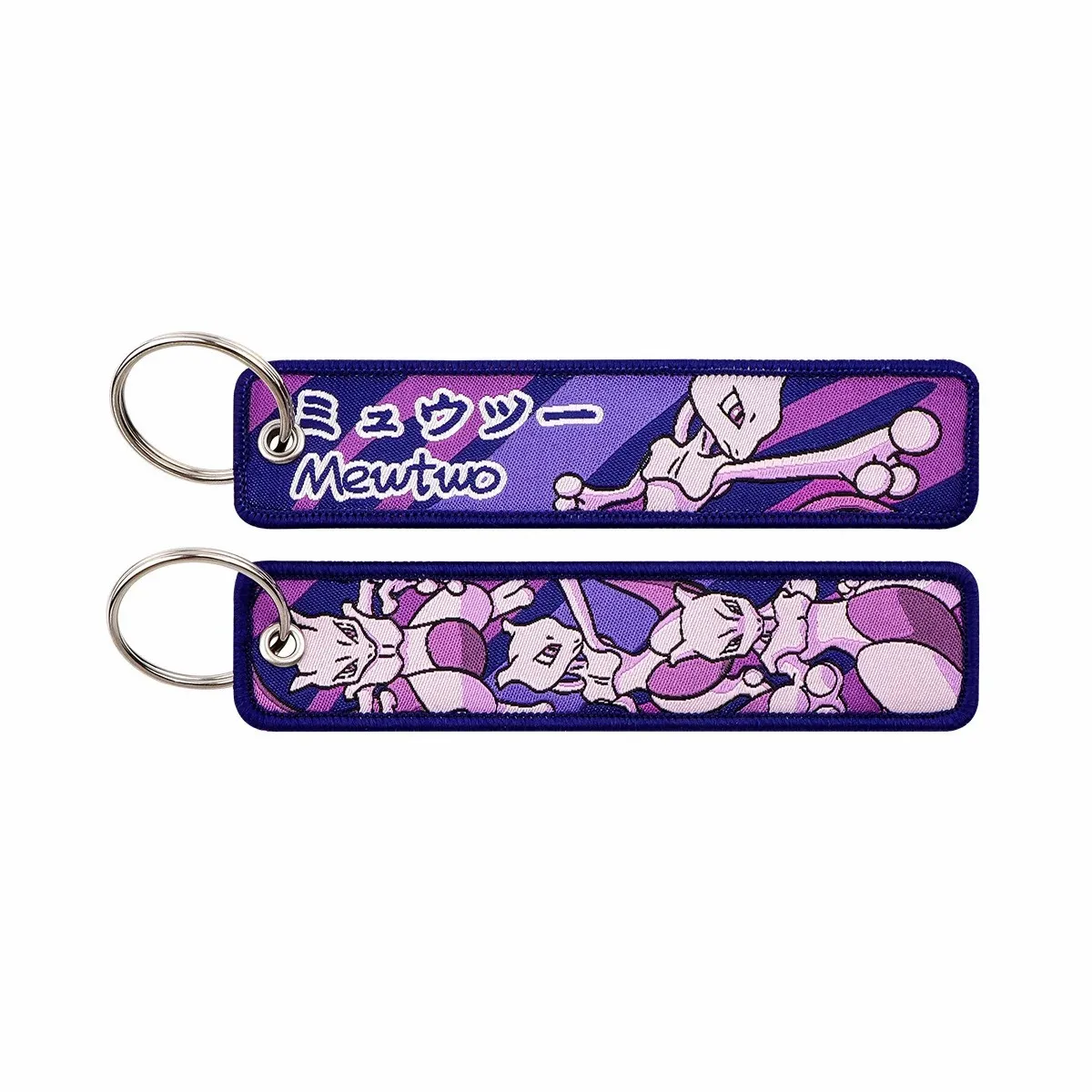 Anime Pokemon Cartoon Stickerei Schlüsselanhänger Zubehör Schlüsselband Niedliche Pikachu Figuren Etikettenhalter Schlüsselring Anhänger Spielzeug Geschenk