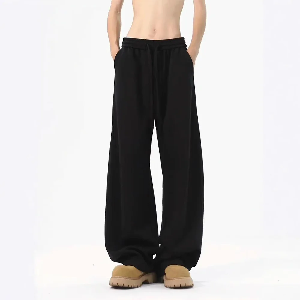 

American Scimitar Trousers Men's Spring and Autumn Style Draped Straight Wide-leg Pants Sports Casual