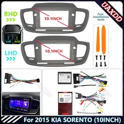 For 2015 KIA SORENTO 10.1INCH Car Radio Android Stereo audio screen multimedia video player navigation cables Harness frame