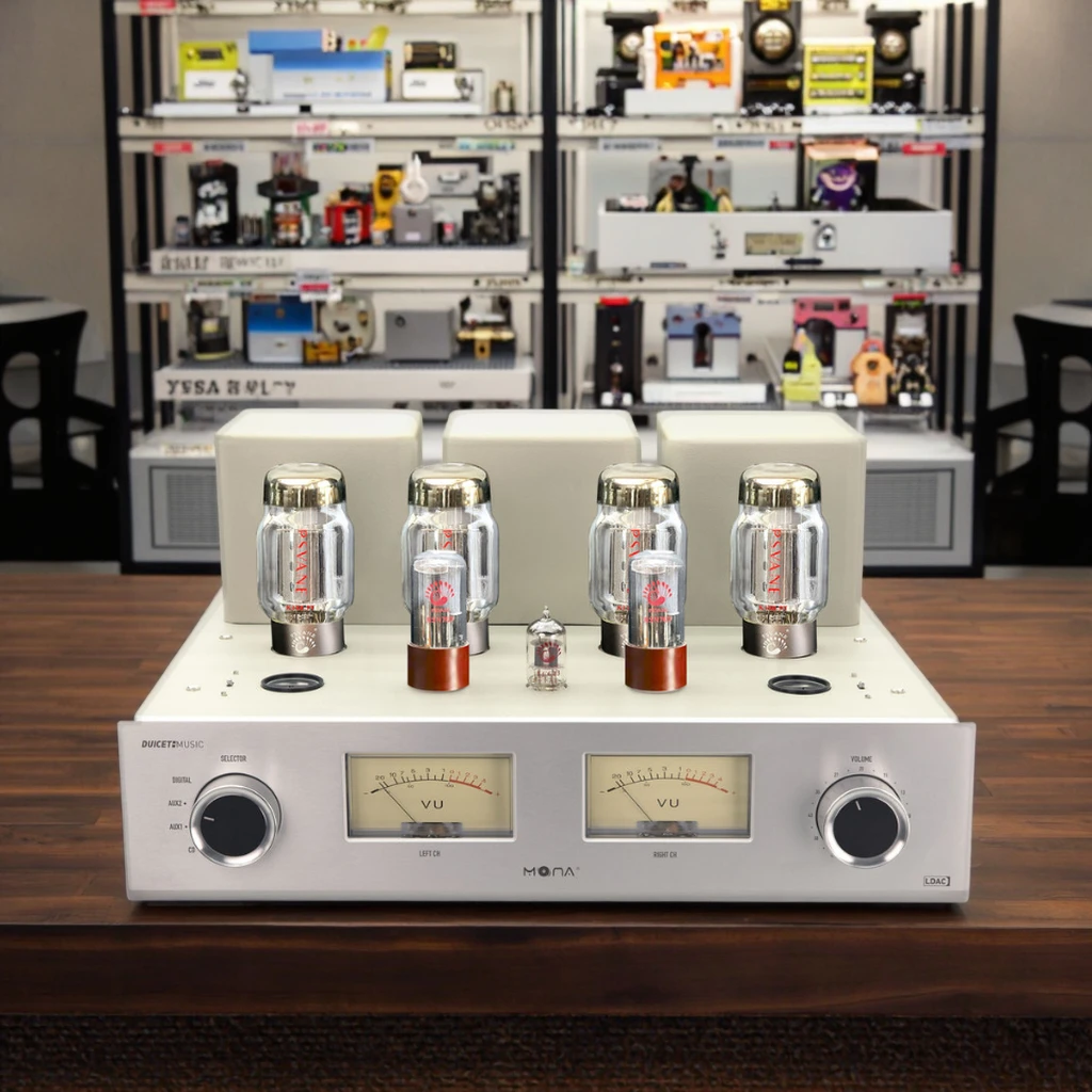 High Definition KT88 Hi-Fi Audio Home Amplifier 56W*2 Large Capacity Multichannel Switching Power Supply Receivers Amplifiers"