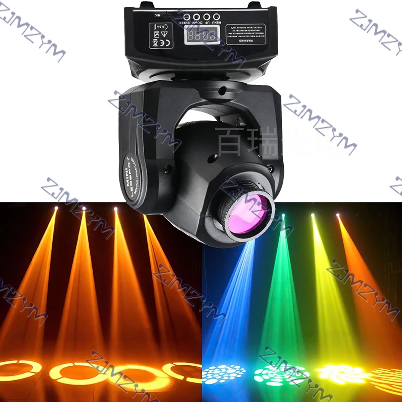 Imagem -02 - Mini Moving Head Beam Pattern Light Ktv Lâmpada Rgbw Led White Stage Light Gobo Beam dj Party Disco Lamp 60w