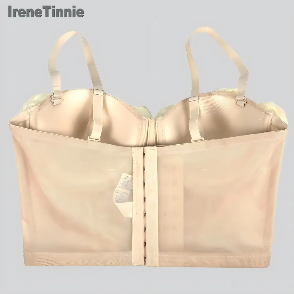 IRENE TINNIE 2025 Zomer Casual Outfits 3D Bloem Tops Vrouwen Elegante Stereoscopische Bloem Mesh Corset Sexy Korte Crop Top Mujer