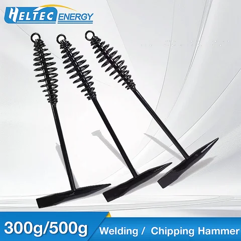 Welding Slag Hammer High Carbon Steel Electrician's Hammer Welder Chipping Hammer with Spring Handle Derusting Tool