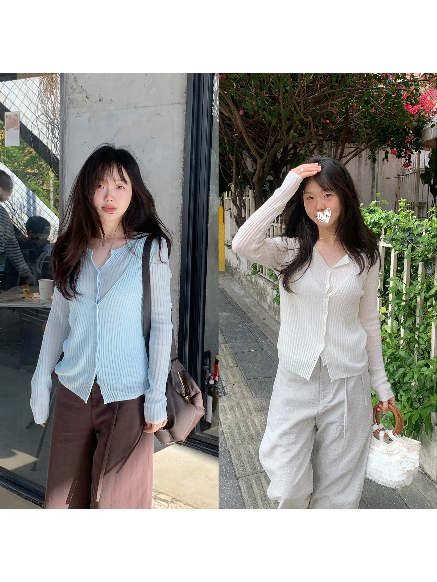 

Элегантный льняной вязаный кардиган с V-образным вырезом, имитация двухслойности, повседневный стиль, женский, с длинным рукавом, стандартной длины, из чистого хлопка