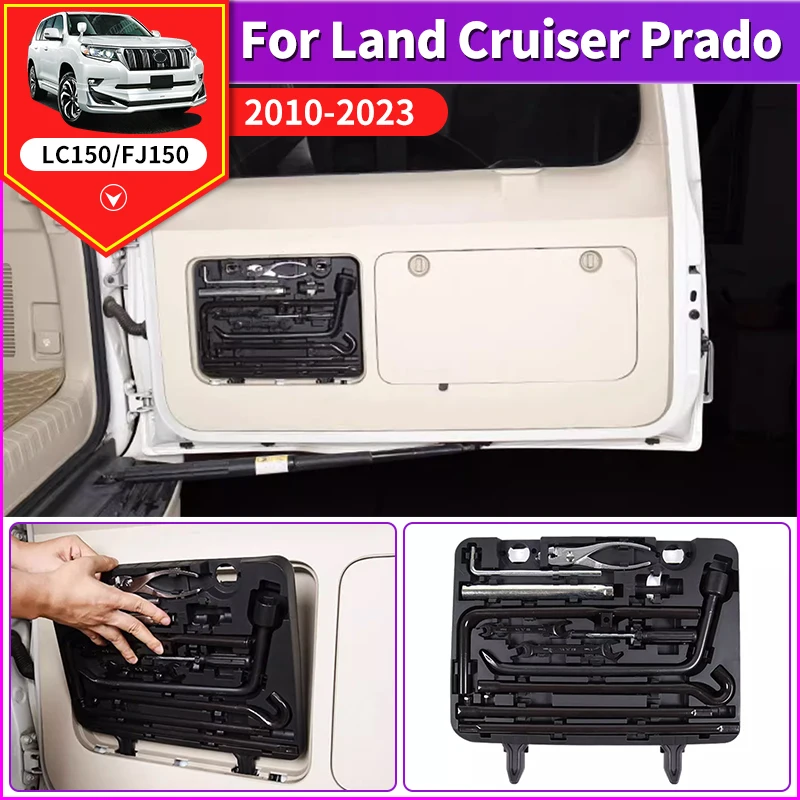 For 2010-2023 Toyota Land Cruiser Prado 150 Tailgate Trunk Emergency Toolbox LC150 Interior Upgraded Accessories Modification