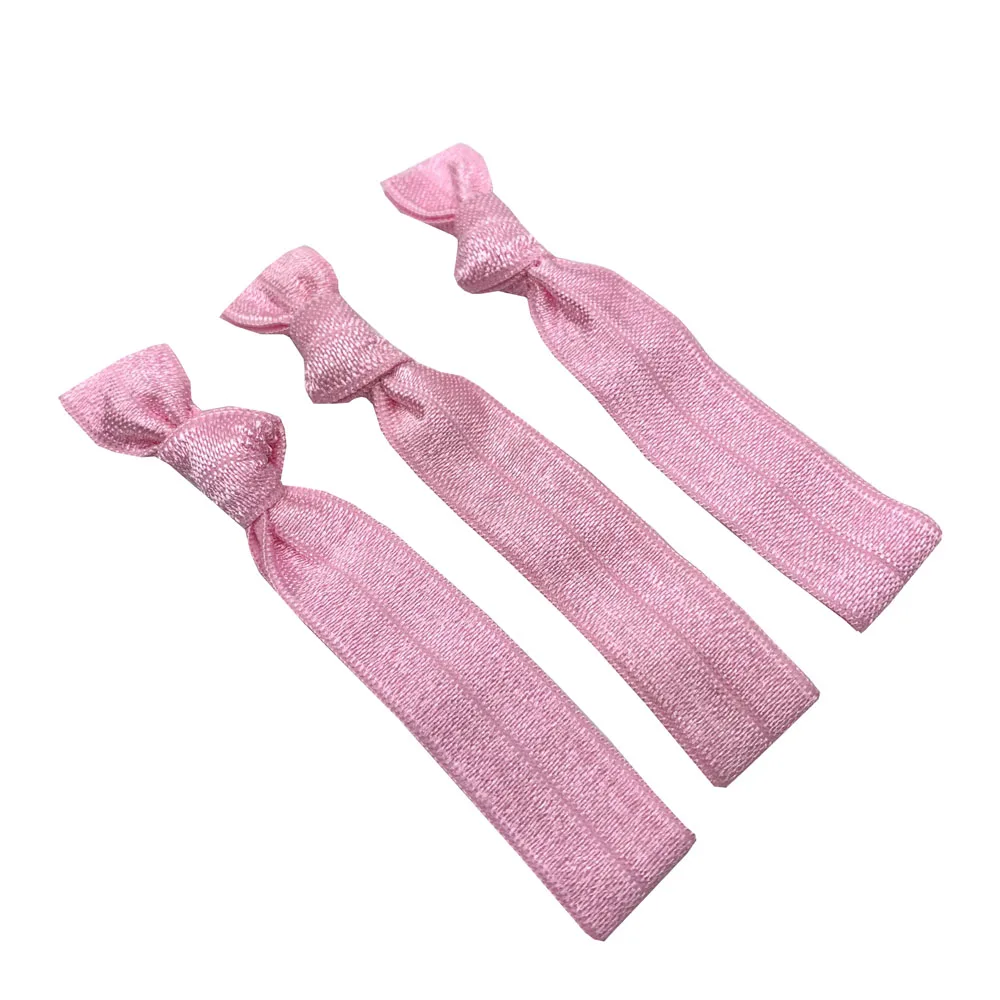 50 Stück/200 Stück einfarbiges glänzendes Haargummi-Armband, umklappbares elastisches geknotetes Haarband, Pferdeschwanz-Halter, Armband, Haar-Accessoires – Detail 20