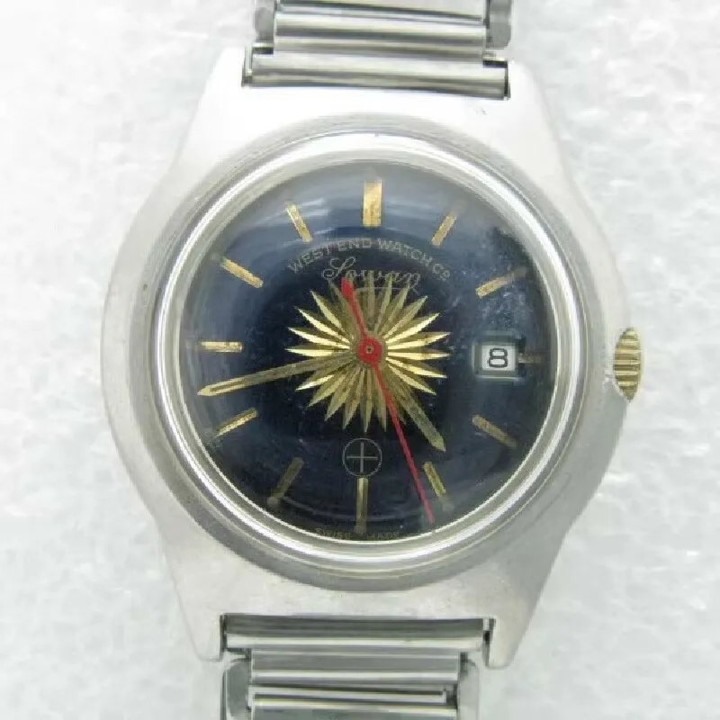 

SUN dial （chrysanthemum）red second-hand westend manual Israel vintage military watch unisex