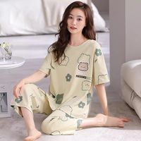 Modal Women's Pajamas Pants Women Pajama Set Pijama Loungewear Sleepwear Home Suit Nightie Cute Nightgowns Sleeping Underwear