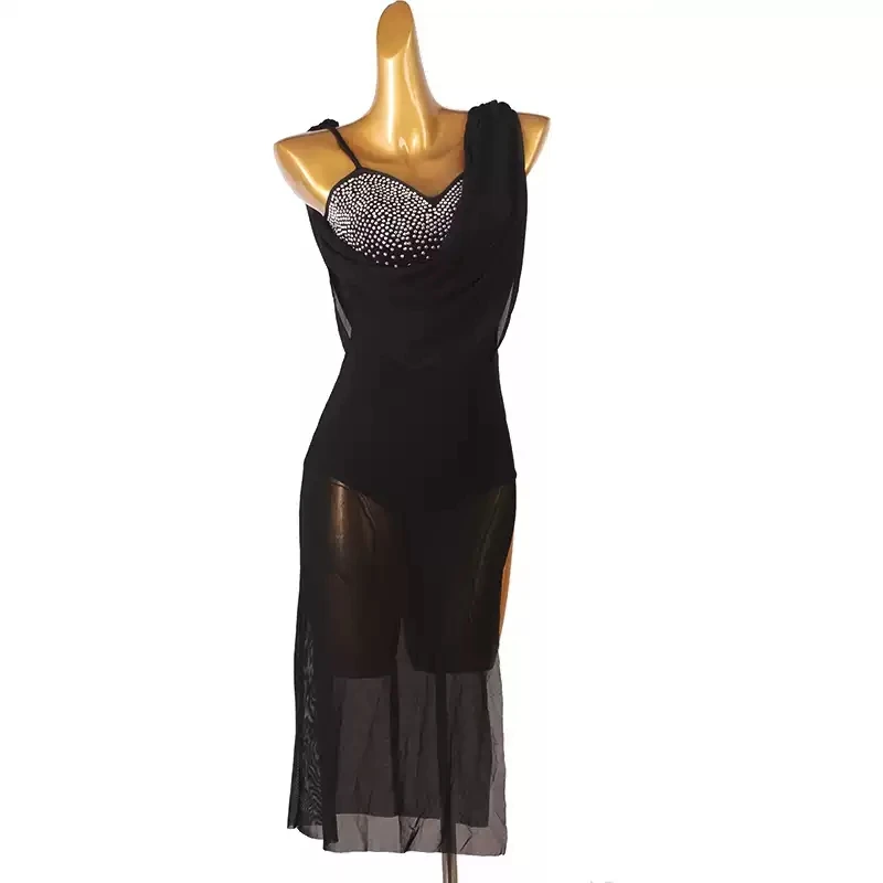 

New Latin Dance Dress Womens Stage Outfits Party Performance Costumes Prom Clothes Girls Sports Competition Samba Practice Suit