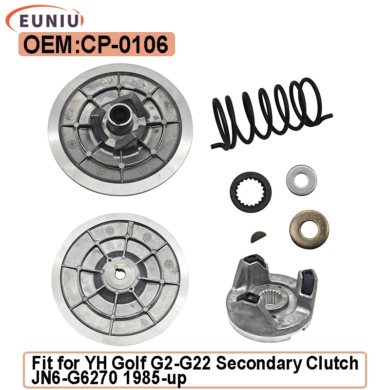 

Driven Clutch Kits for G2 G9 G16 G20 G22 1985 UP For YMH Golf Cart Secondary