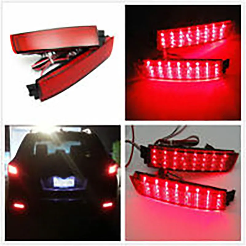 Red Lens Rear Bumper Reflector Lamp LED Tail Brake Light for Nissan Juke Murano Quest Sentra Infiniti FX35 265605C000