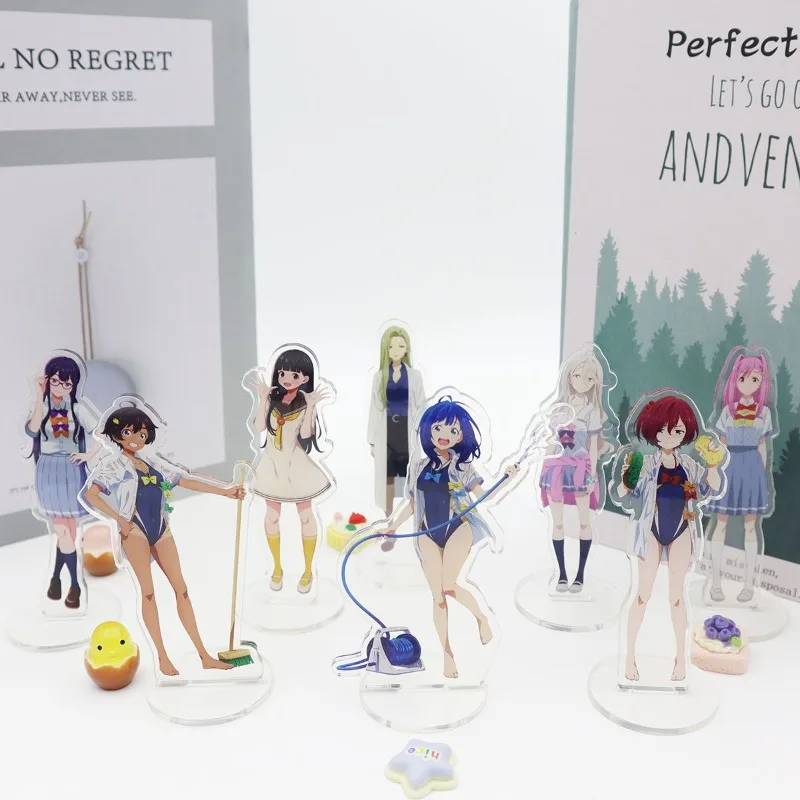 Too Many Losing Heroines Plate Desk Decor Yanami Anna Standing Yakishio Remon Collection Ornament Komari Chika Acrylic Doll Gift