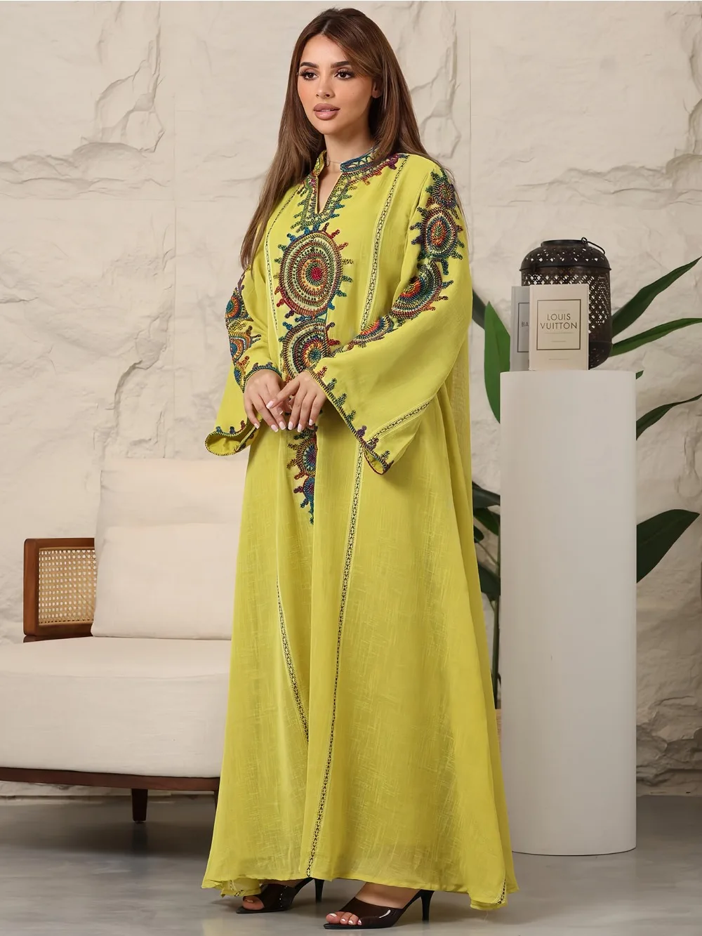 Ramadan Morocco Kaftan Muslim Abaya Women Embroidery Long Robe Party Dress Vestidos Saudi Jalabiya Eid Modest Dresses Abayas