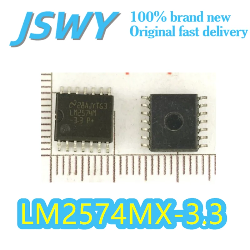 

(5/50 pieces) LM2574MX-3.3 LM2574 DC-DC step-down chip SOIC-14 package 4V-40V original electronics fast shipping