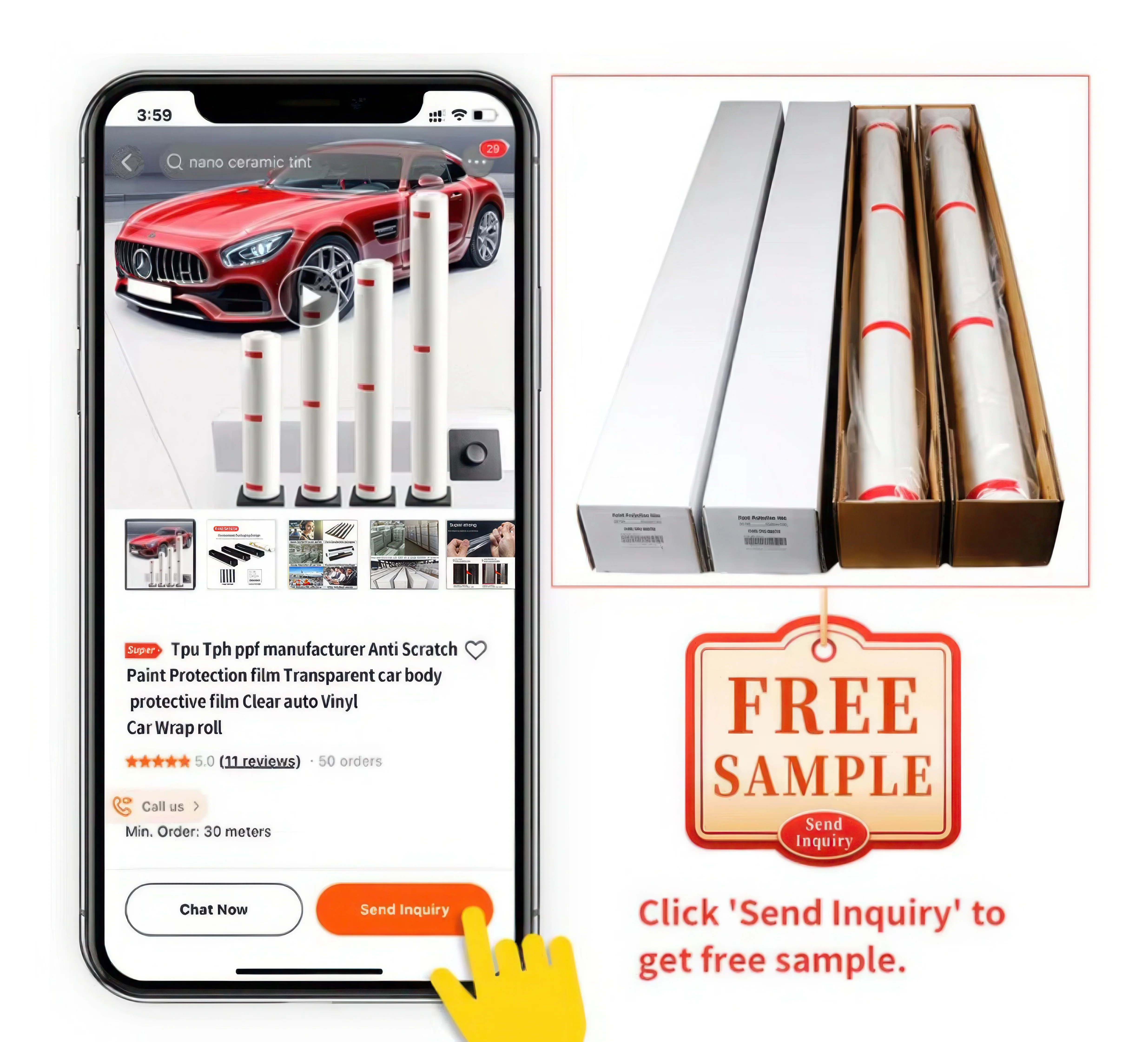 

Special Package Anti-Scratch TPU Invisible Car Jacket Premium Body Import Protective Film with Brightening Effect