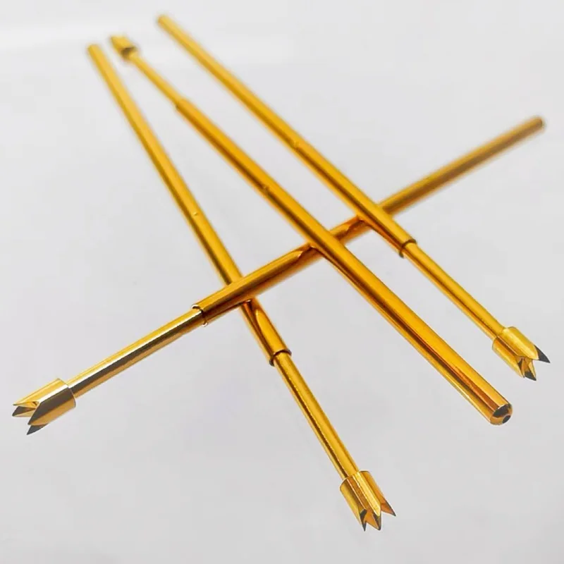 PAL75 Series Gold Plated Brass Spring Test Probe Test Pin Pogo Pin Electric Detection Needle PCB Test PL75-B PL75-B1 1.01mm 34mm
