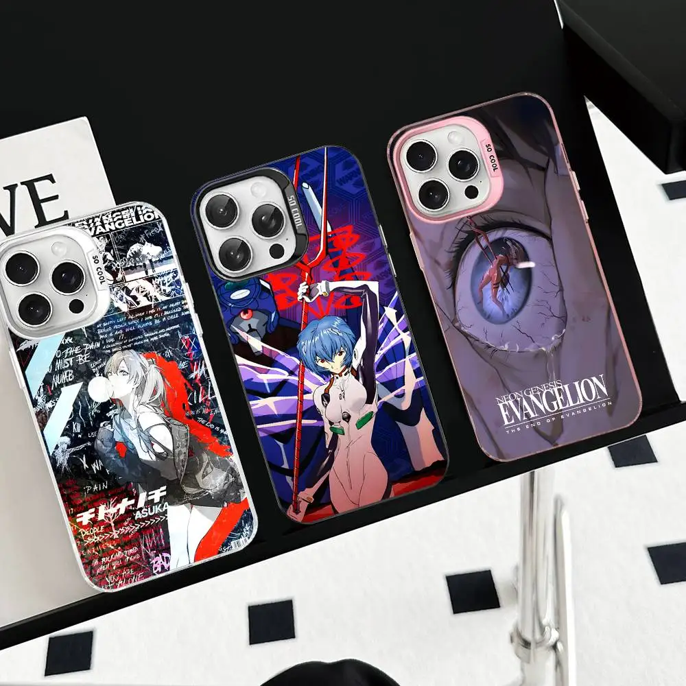 Anime Classic E-evangelion Color Phone Case For IPhone 17 16 15 14 13 12 11 Pro Max Plus Pro Shell view 4