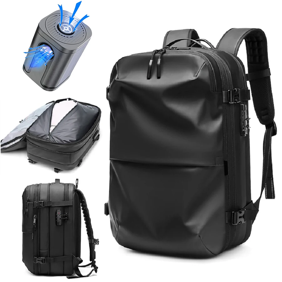 Men Travel Backpack vacuum compression 17 inch Laptop Business Large  Capacity school Backpack Expanded outdoors Hiking backpack - AliExpress 1524