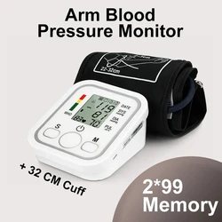 Arm Blood Pressure Monitor BP Equipment Automatic Professional Medical Portable Tonometer Digital Tensiometer Heart Rate Monitor