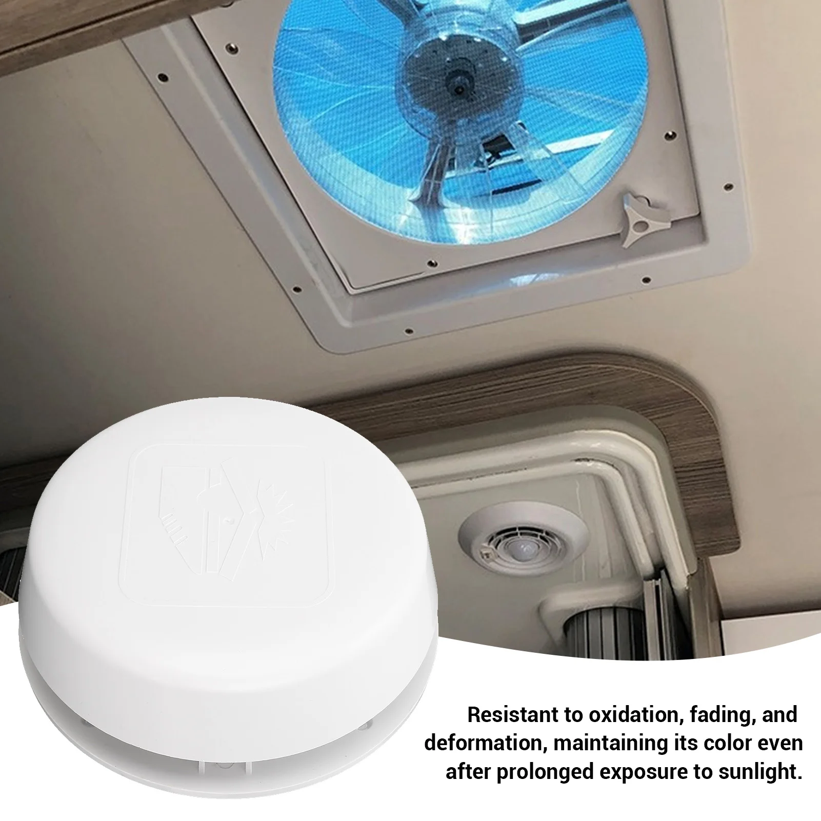 RV Round Mushroom Ventilation  Easy Installation 155mm Enhanced Air Exchange RV Roof Vent  Deformation Proof for Yacht