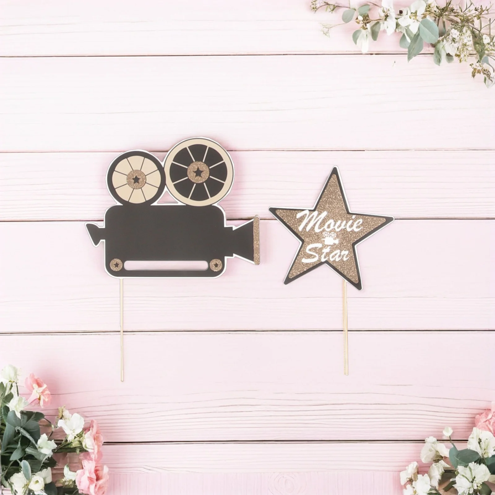 

21pcs Movie Theme Photo Props Party Masks Birthday Wedding Decorations Outdoor Event Supplies Sturdy Cardstock Novelty