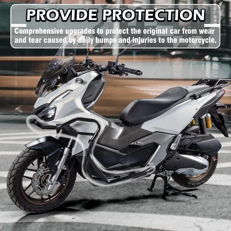 Protector de tanque y barra de protección del motor para h-onda ADV 160 ADV160 2023 2024, barras de choque de carretera para motocicleta, parachoques deslizante de marco