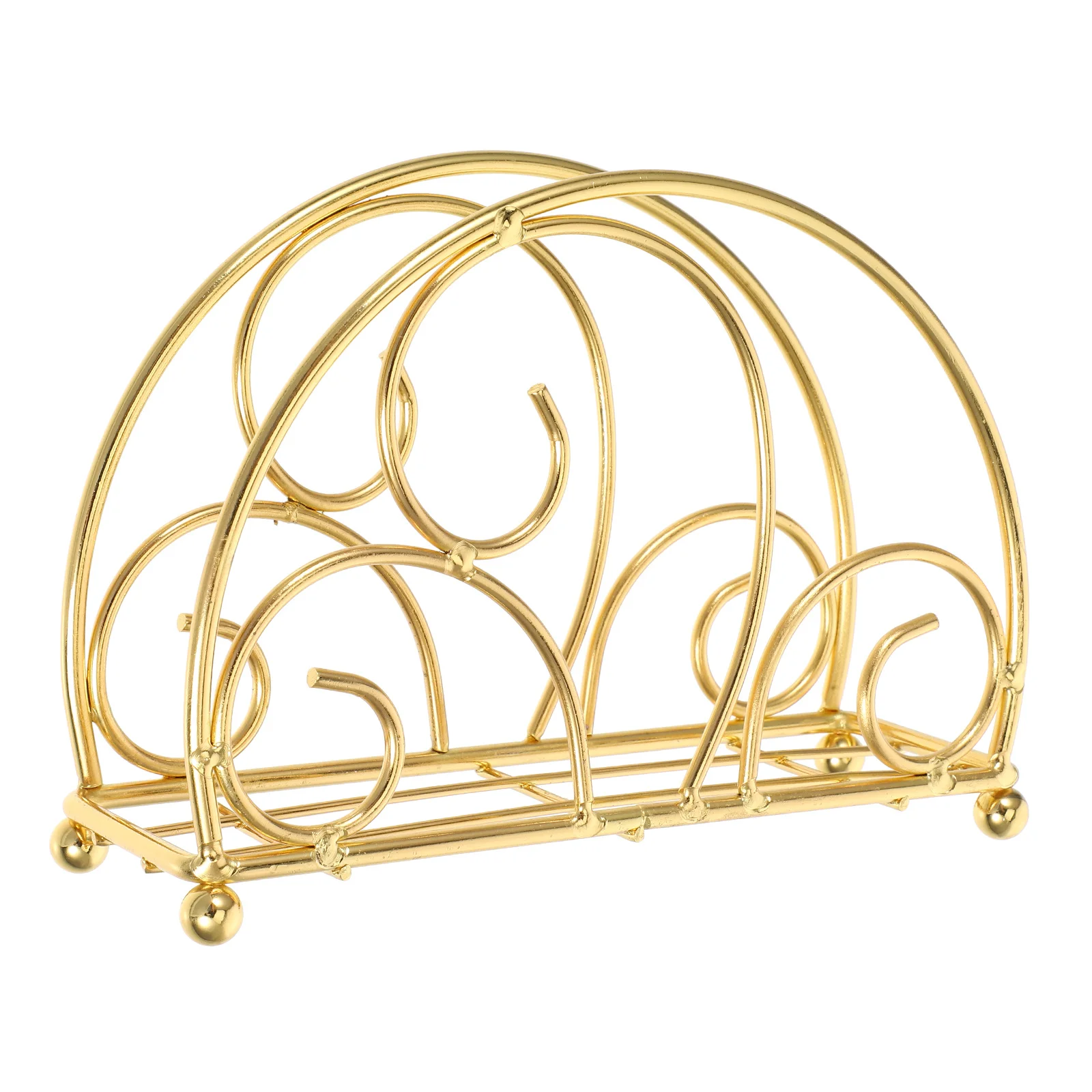 

Napkin Holder Flat Metal Countertop Organizer For Kitchen Dining Table Farmhouse Decor Rustic Iron Art Design Weighted Arm Stand