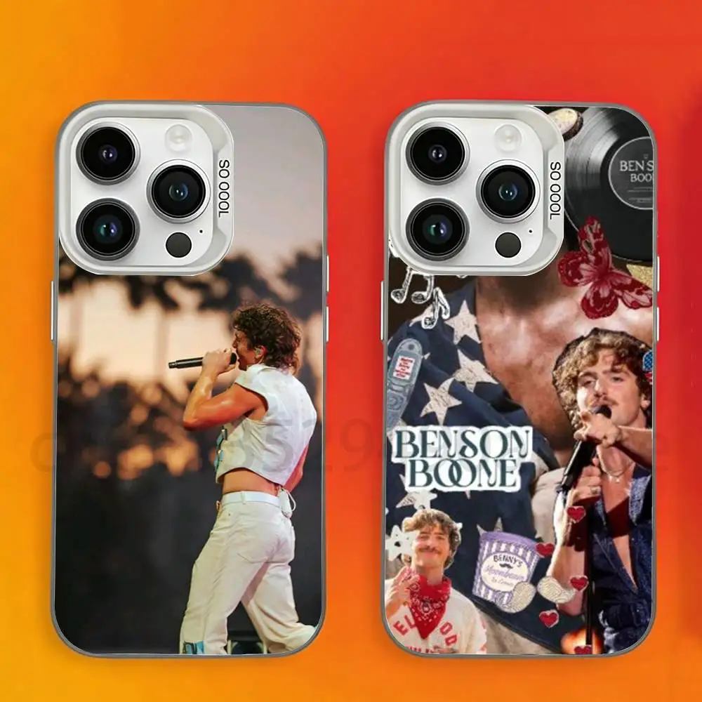 B-Benson Boone-S American Heart Phone Case For iPhone 17,16,15,14,13,12,11,Pro,Max,Plus,Mini Candy Matte Shockproof Cover