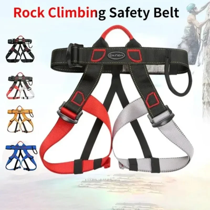 

Outdoor Safety Belt Climb rock Safety Harness Tree Climbing Half Body Harness For Women Men Children Ideal Gift For Rock Climber