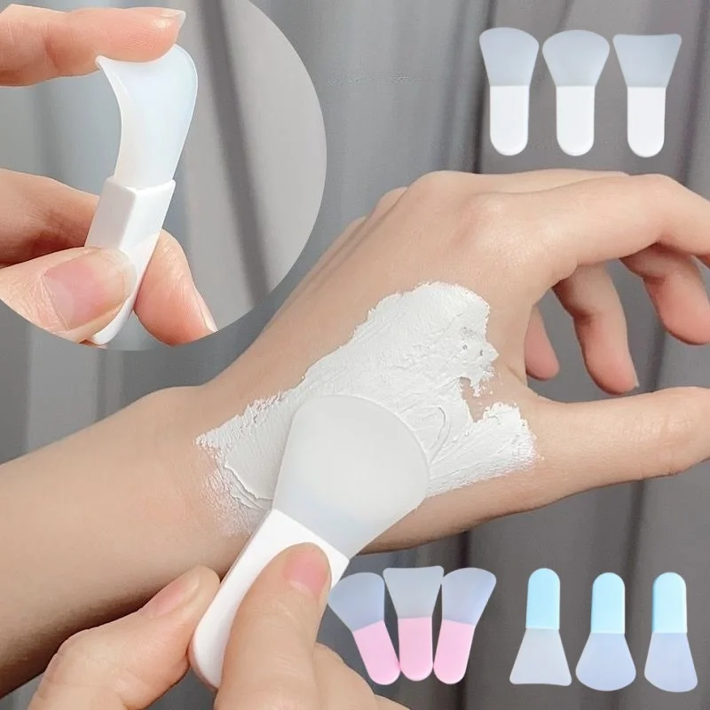 

Mask Applicator Brush Soft Silicone Brush, Mini Makeup Spatula Facial Beauty Tool Set, Facial Mud, Makeup Mask Brush