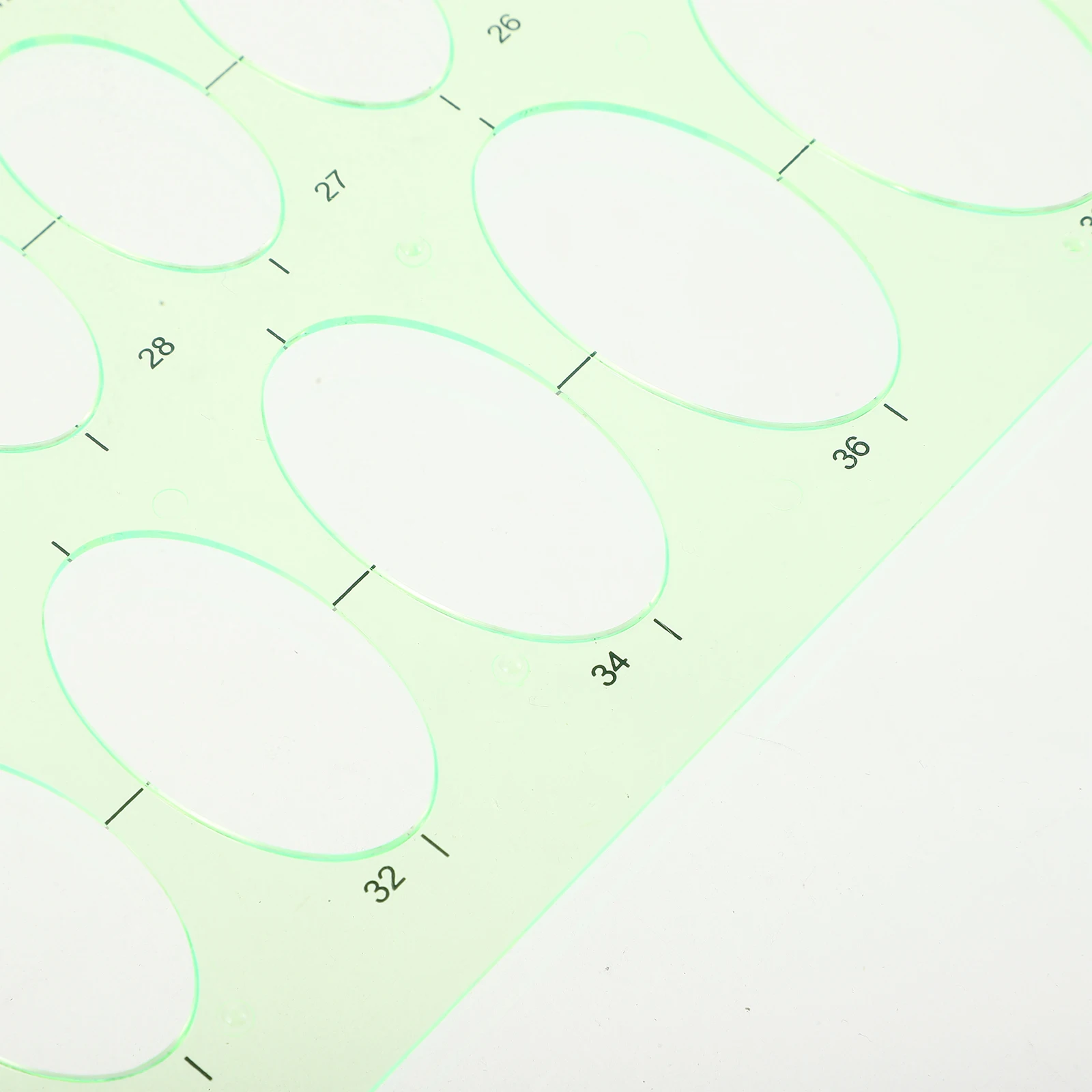 

3 Pcs Drawing Template Stencils Ruler Geometric Templates Hollow Out Circles Plastic Student