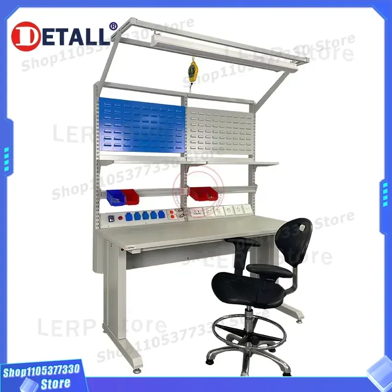 Wood Engineering Drawing Bench Detall Workbench Esd Anti Static Table For Workshop Repair Station Heavy Duty Solid Wood Desk