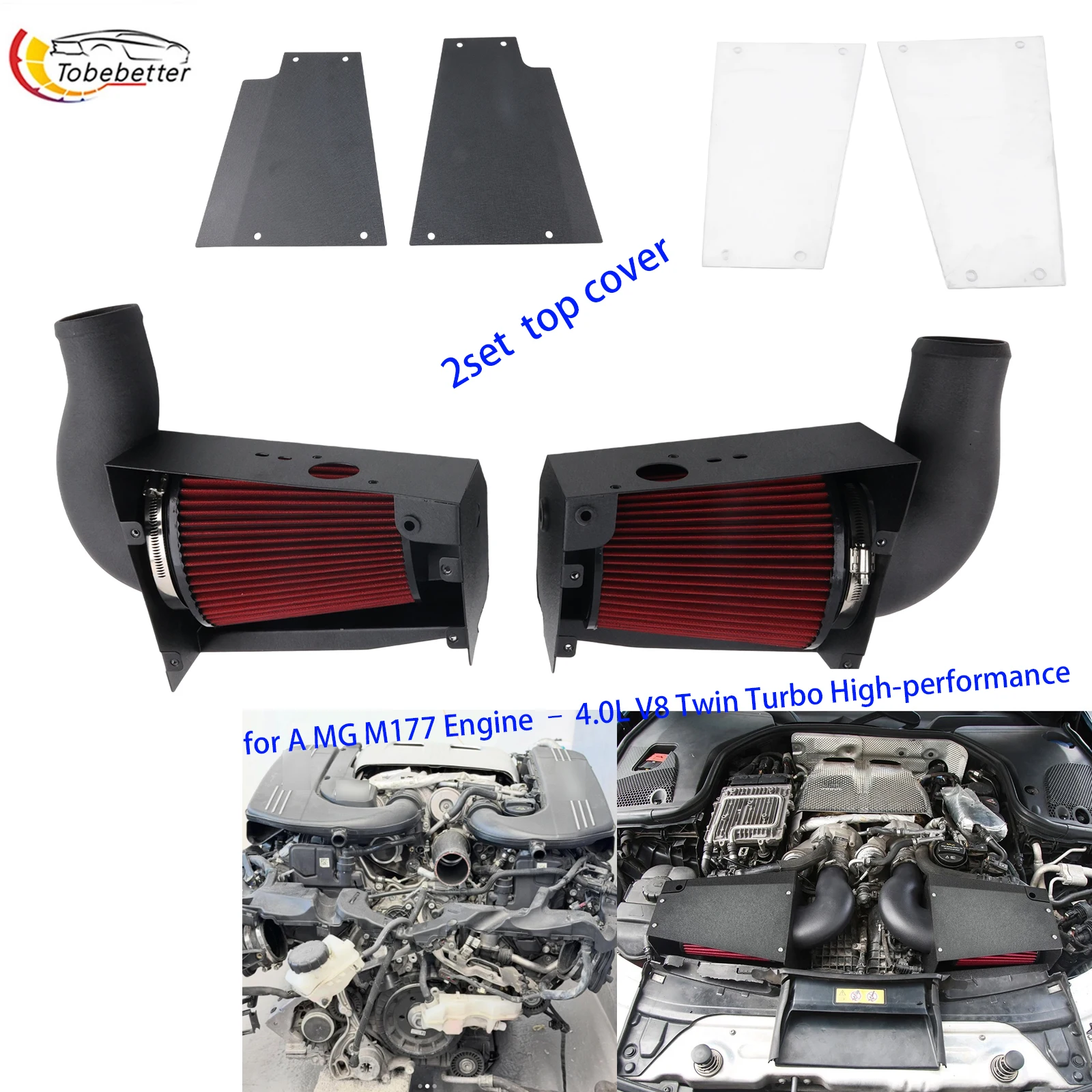 Performance Intake System CTS-IT-952 for 2017+ Mercedes-Benz W213 AMG E63/E63S GT63/63S GLE63S M177 4.0T V8 turbo