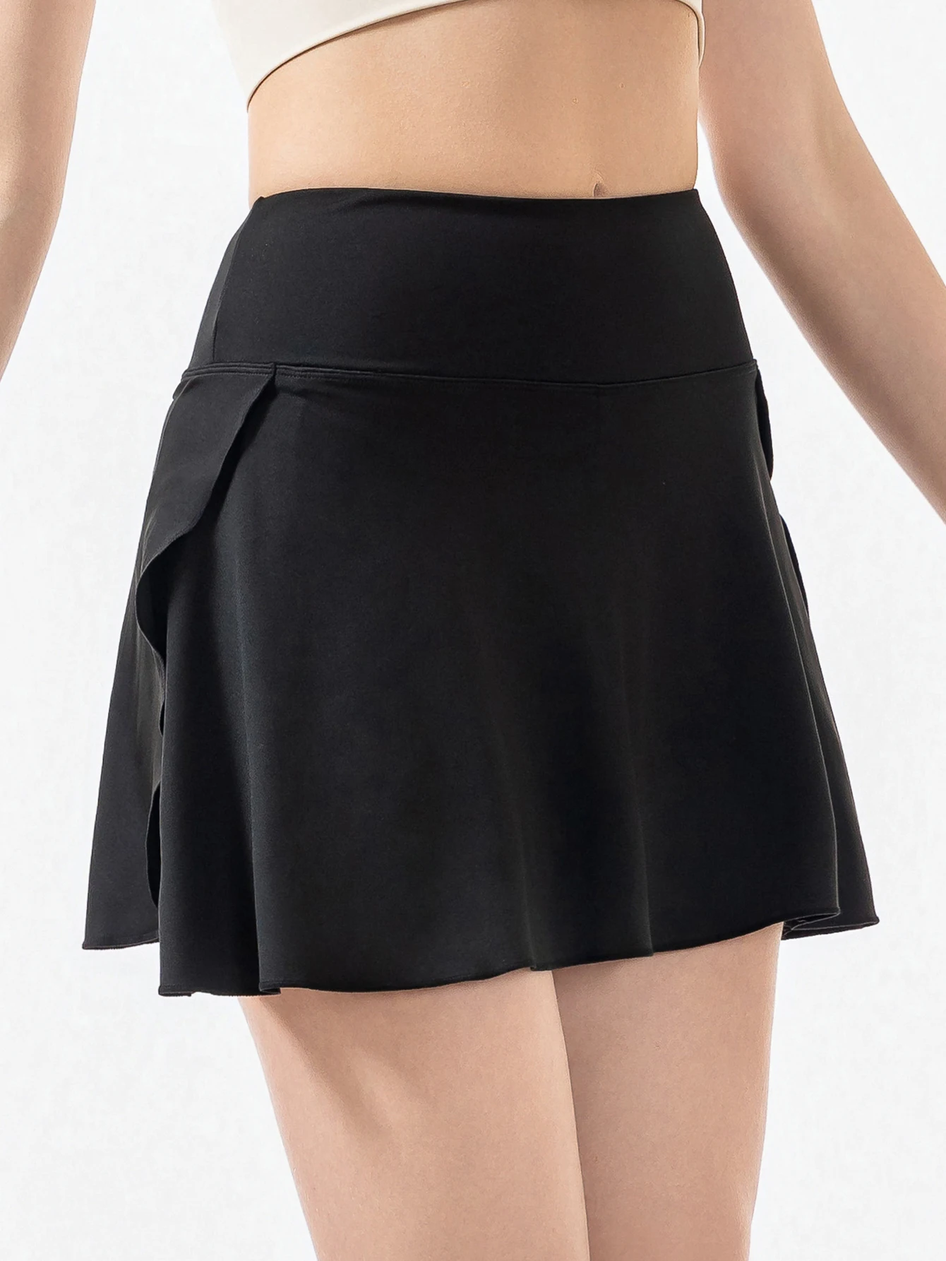 تنورة رياضية قصيرة للربيع والخريف للإجازات النسائية، تنورة يوجا مضادة للانزلاق للجري واللياقة البدنية والتنس وكرة الريشة ذات ثنيات صغيرة